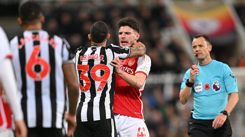Bruno Guimaraes and Declan Rice will become team-mates (Getty)