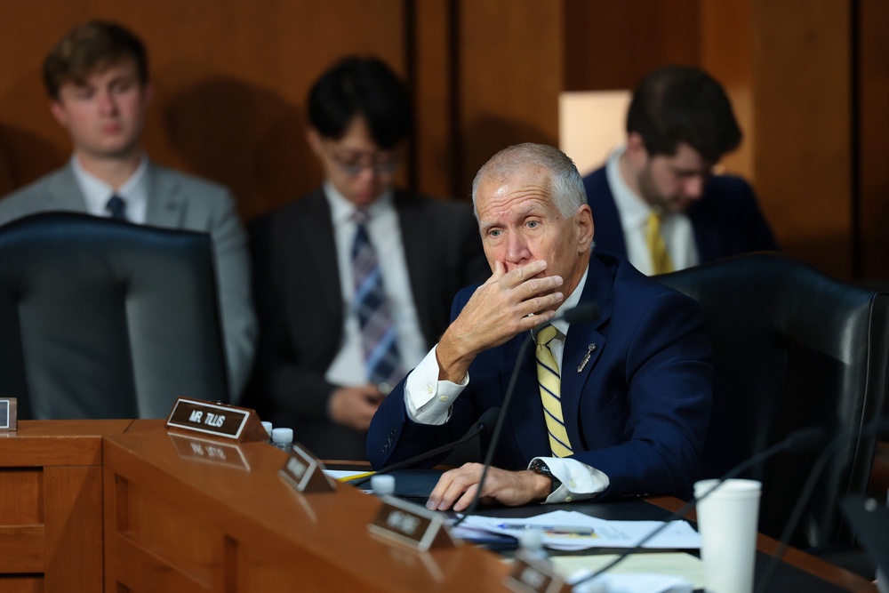 Tillis admitted during the vote that 'weaponization' of the DOJ was growing worse under Blanche (Getty)