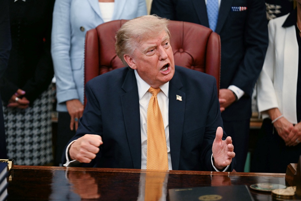 The call apparently took place hours after President Donald Trump publicly considered temporarily withdrawing Blanche’s nomination to run the Department of Justice (AFP/Getty)
