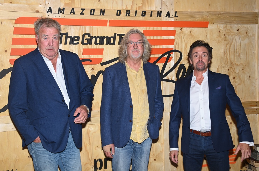 Former ‘Top Gear’ and ‘Grand Tour’ hosts Jeremy Clarkson, James May and Richard Hammond in 2024 (Getty)