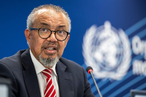 Last week, WHO Director-General Tedros Adhanom Ghebreyesu said Ebola is spreading faster than efforts to fight it (AP)
