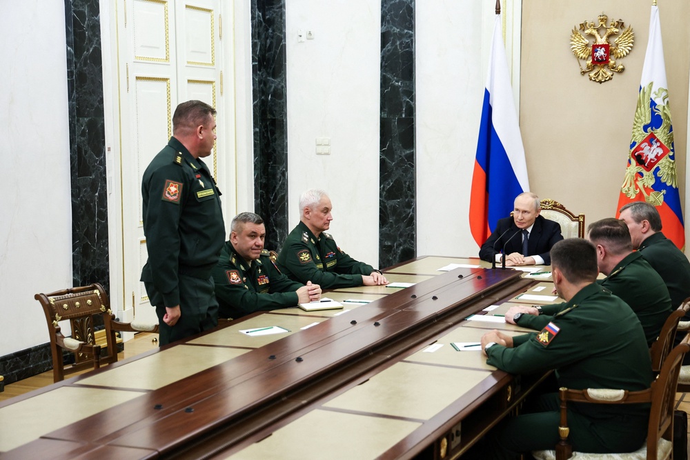 Denis Lyamin, newly appointed head of Russia's Unmanned Systems Forces (Reuters)
