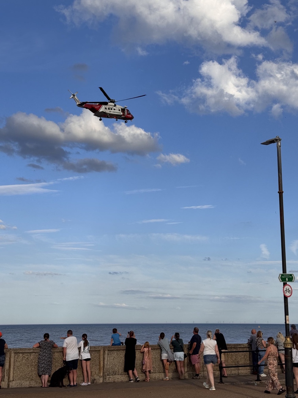 The scene at South Promenade in Hornsea on Tuesday (Kevin Allitt/PA) (PA Wire)