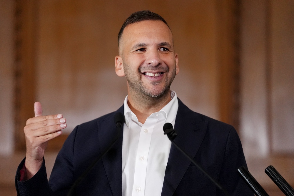 Green Party leader Zack Polanski speaking during a press conference at Church House in central London (Jonathan Brady/PA) (PA Wire)