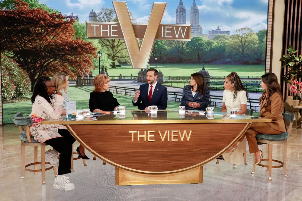 Goldberg hosts ‘The View’ alongside Ana Navarro, Joy Behar, Sunny Hostin, Sara Haines and Alyssa Farah Griffin (ABC/Lou Rocco)