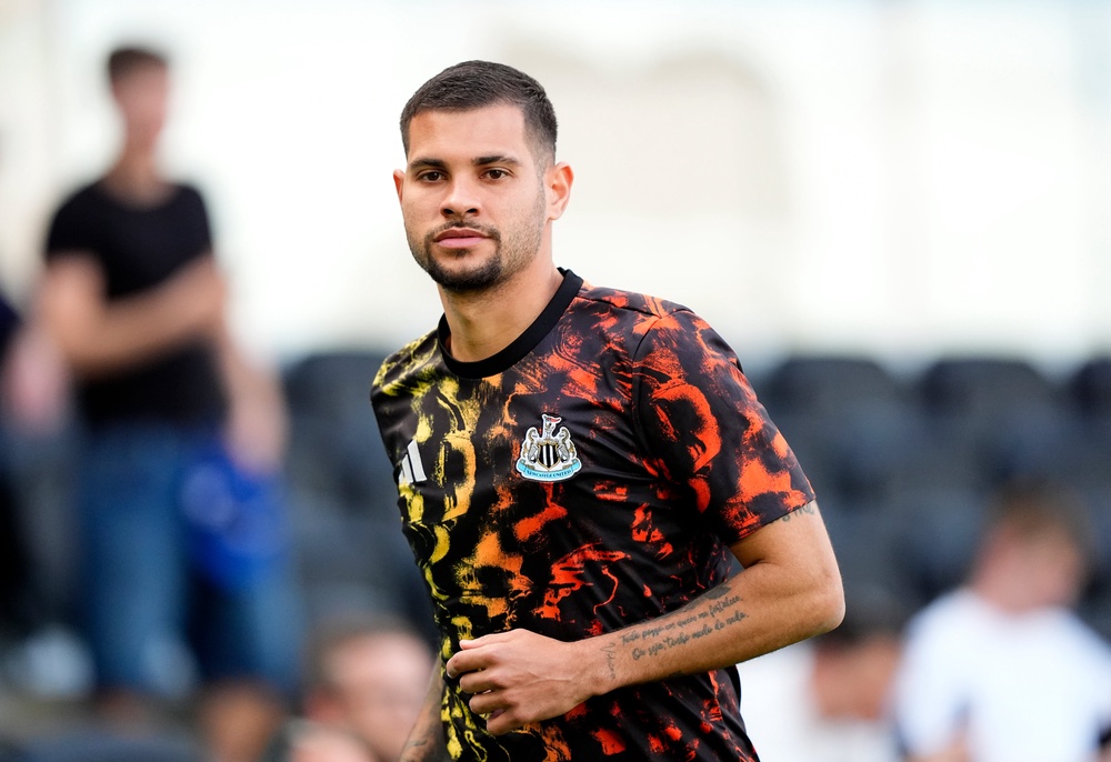 Bruno Guimaraes is heading to Arsenal after a fee was agreed with Newcastle (PA)