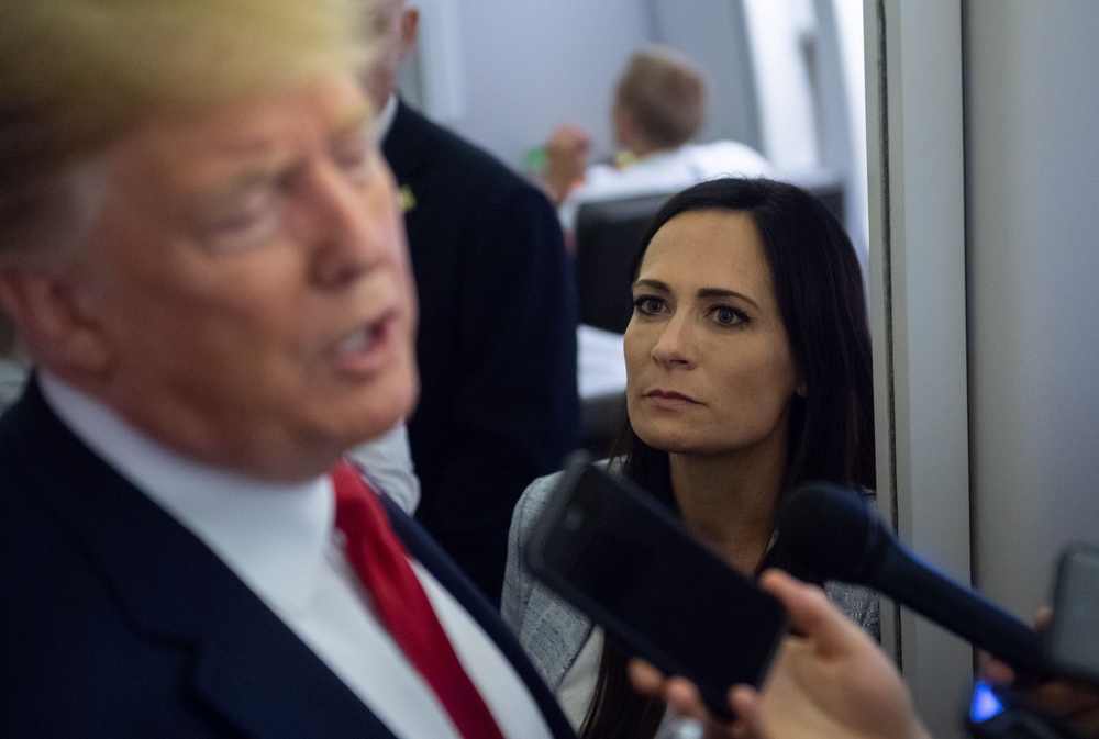 Former Trump White House press secretary Stephanie Grisham is suing Miller for allegedly violating a non-disparagement agreement tied to their former relationship (AFP/Getty)