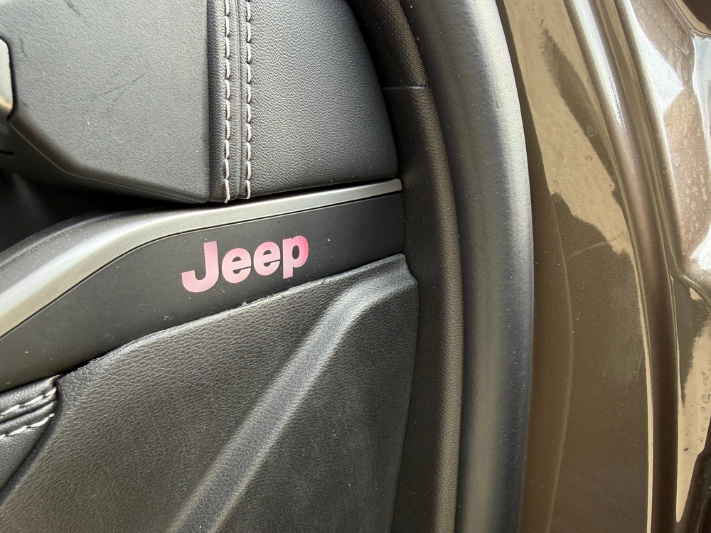 There are plenty of little Jeep 'easter eggs' in the Compass, including an illuminated Jeep badge you can only see when you open the doors (Steve Fowler)