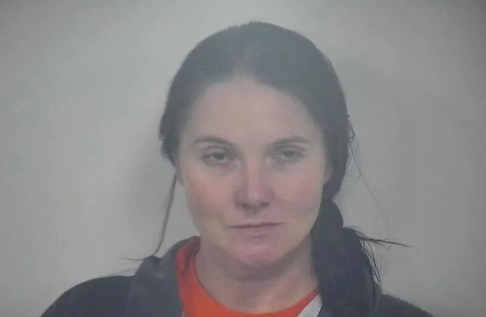 Natural Bridge Zoo owner Gretchen Mogensen, seen here after her arrest on contempt of court charges for refusing to reveal where the missing giraffes were located (Rockbridge Regional Jail)