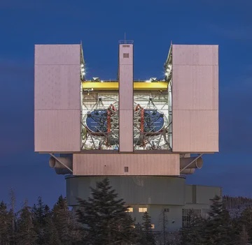 Large Binocular Telescope Observatory, or LBTO, located atop Mount Graham in Southeastern Arizona, (LBTO)