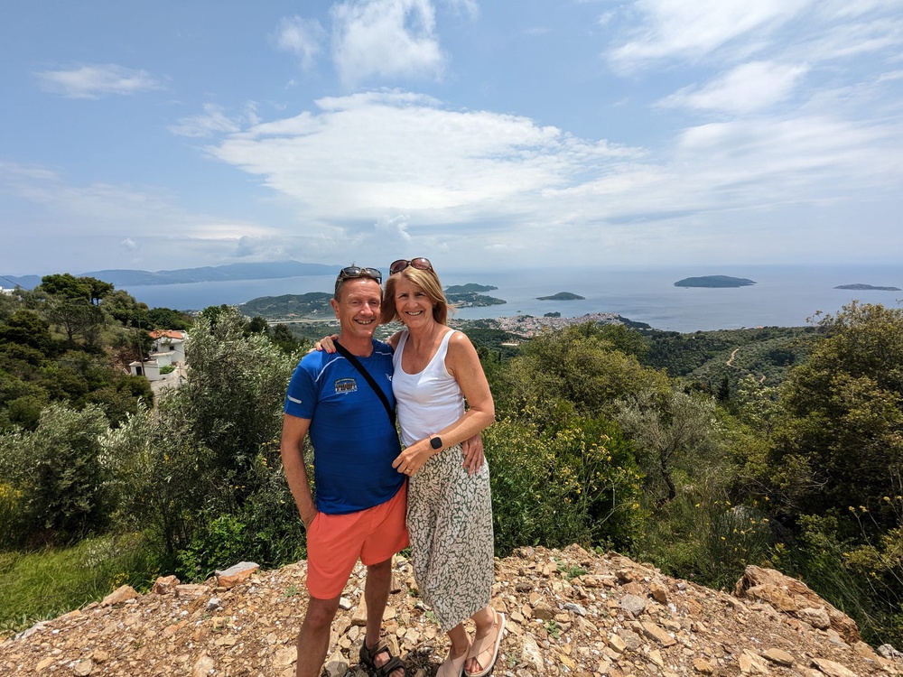 Julie and Sean on their travels on Greece (Collect/PA Real Life)