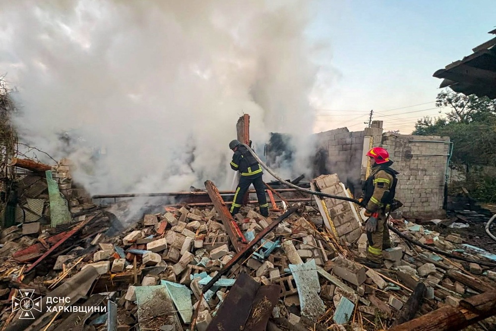 Aftermath of a Russian drone attack in Balakliia (Reuters)