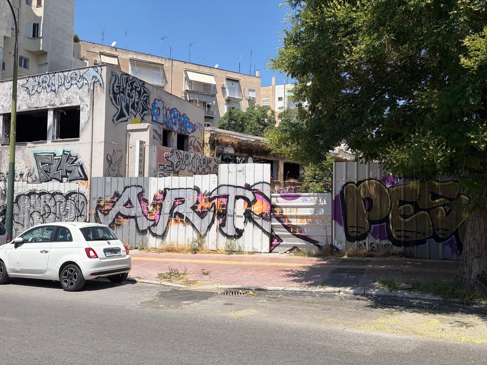 A general view of the derelict building at 7 Evelpidon Street, where the body of Elisabeth-Jane Ross was discovered last month. (PA)