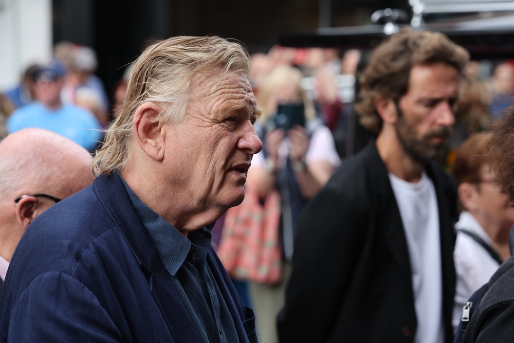 Brendan Gleeson arrives for the funeral of Oscar-winning actress Brenda Fricker (Damien Eagers/PA) (PA Wire)