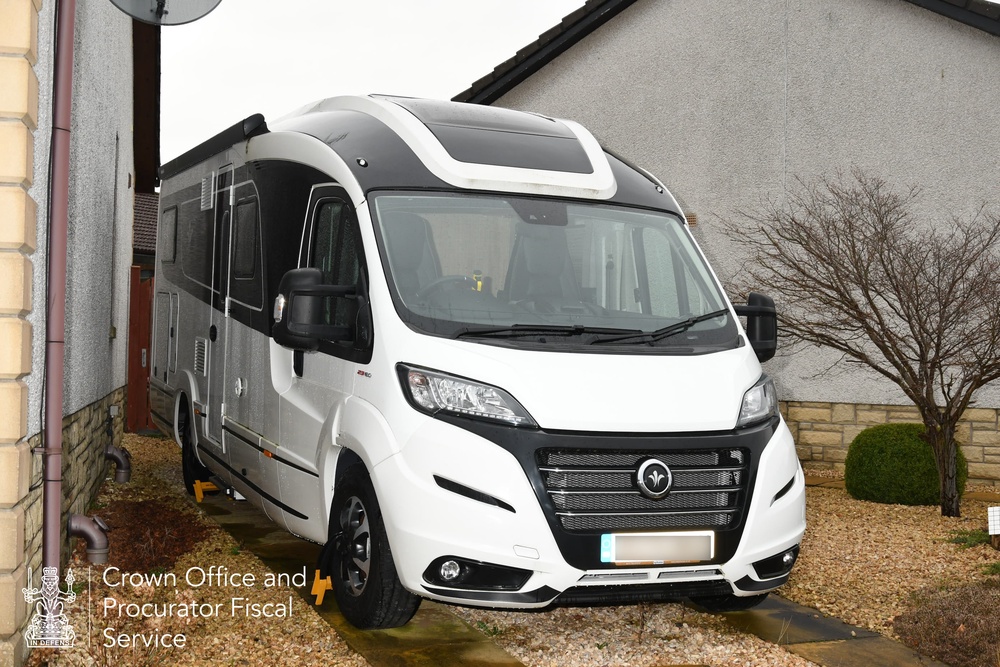 The motorhome was parked at the home of Peter Murrell’s mother (Crown Office and Procurator Fiscal Service/PA) (PA Media)