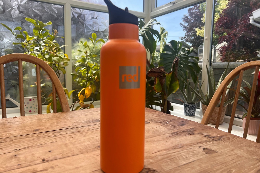 You can switch between a screw cap and a flip-straw sports cap (Sarah Dawson/The Independent)