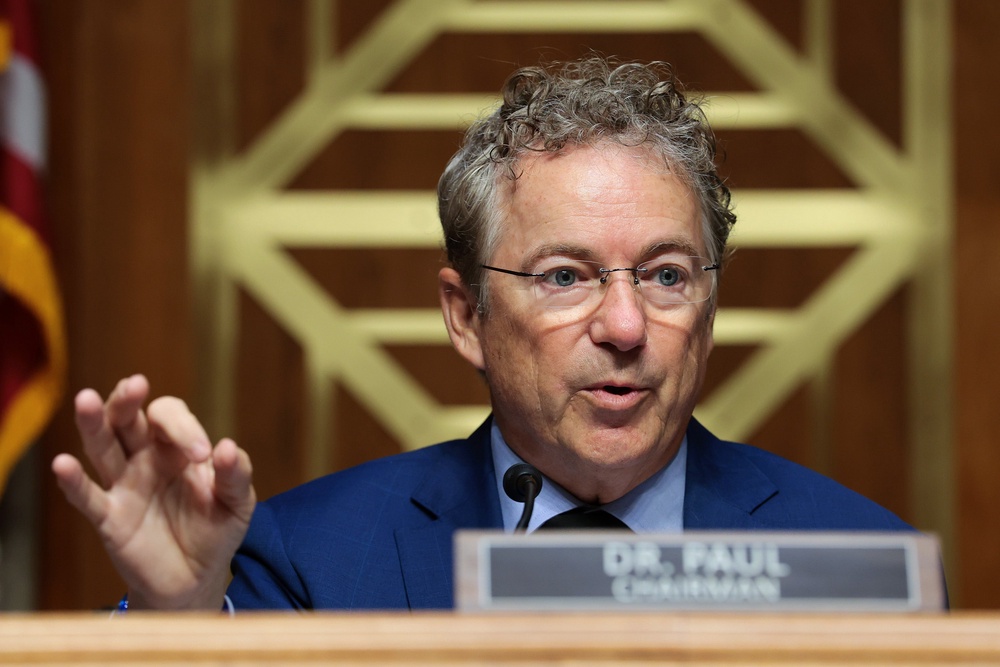 The committee’s Republican chair Rand Paul has argued that Fauci forfeited a Fifth Amendment right against self-incrimination after former president Joe Biden pardoned Fauci for actions that included his response to the COVID-19 pandemic, which was the subject of the committee’s questions (Getty)
