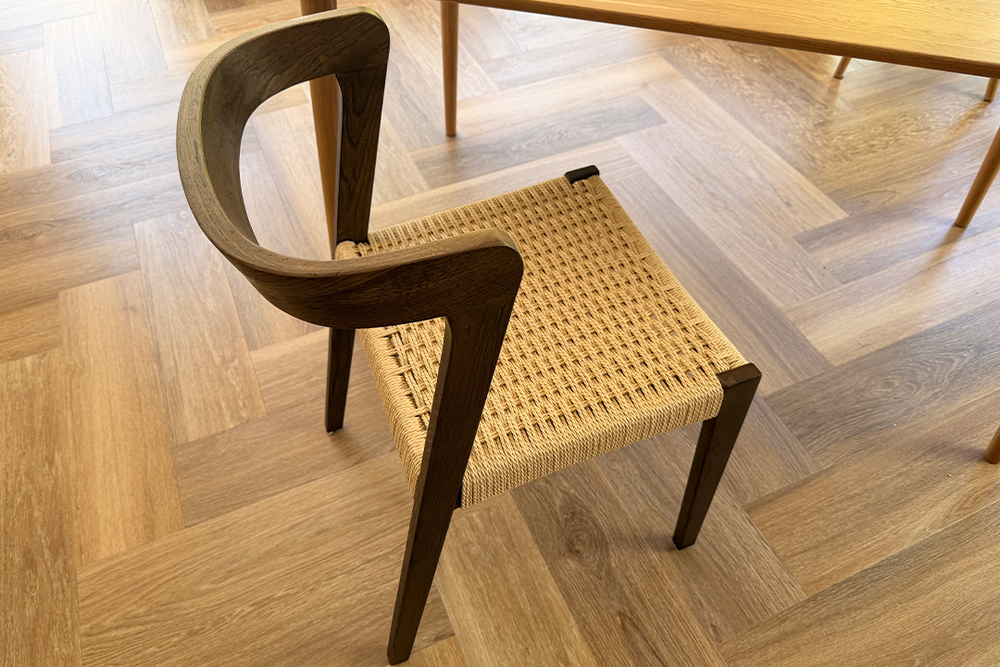 The chair is joined using traditional woodworking techniques and has a premium feel to it (Emily Peck/The Independent)