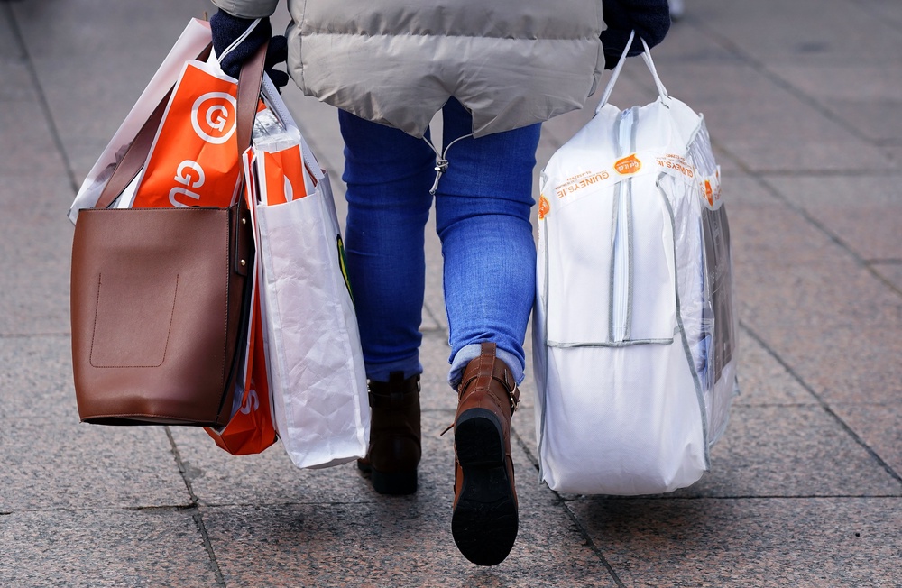 High street footfall was down 3.8% year-on-year in July (PA)