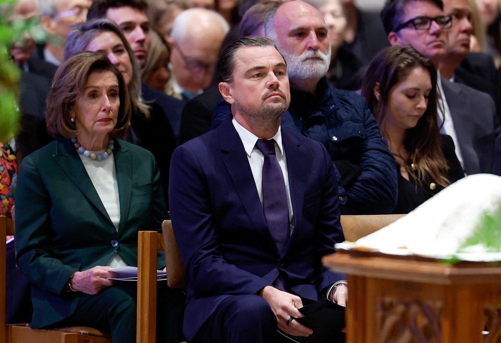 DiCaprio famously attended the funeral of conservationist Dr. Jane Goodall, where he delivered a touching eulogy (Getty)