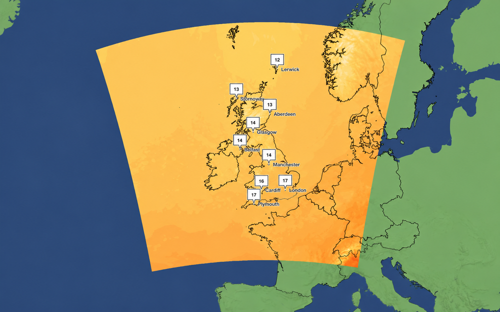 Temperatures across the UK are to drop on Thursday, according to the Met Office (Met Office)