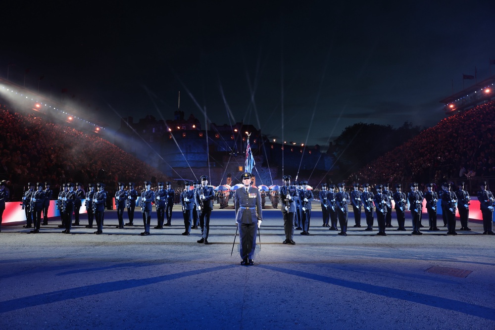 The RAF band during a preview of the event (Robert Perry/PA) (PA Wire)