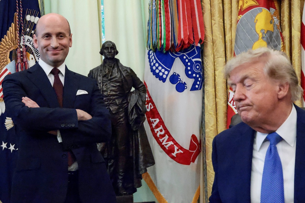 Trump, who was joined by White House Deputy Chief of Staff Stephen Miller while signing the order, has repeatedly criticized the Supreme Court over its previous ruling (Reuters)