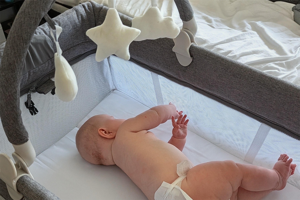 This can be a newborn crib, cot and playpen (Isobel Bryant/The Independent)