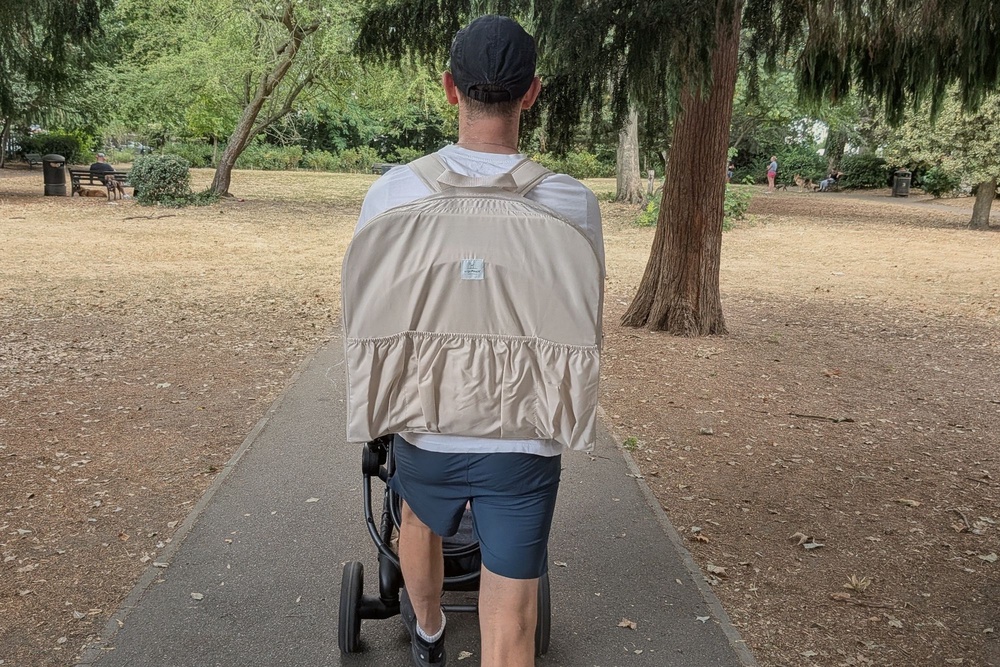 The portability of this travel cot is next level (Isobel Bryant/The Independent)