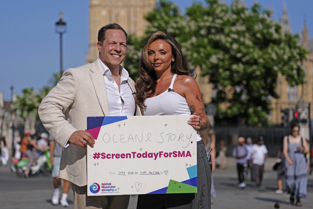 Giles Lomax, CEO for SMA UK and Nelson in Parliament Square, London, ahead of the SMA screening debate at Westminster Hall in London (Jordan Pettitt/PA) (PA Wire)