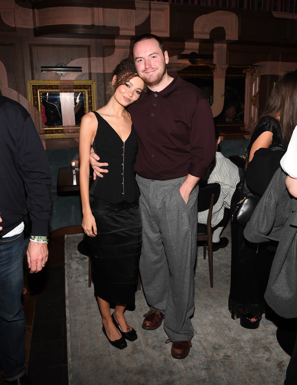 Nico Parker and Cooper Hoffman attend the Poetic License premiere party (Getty)