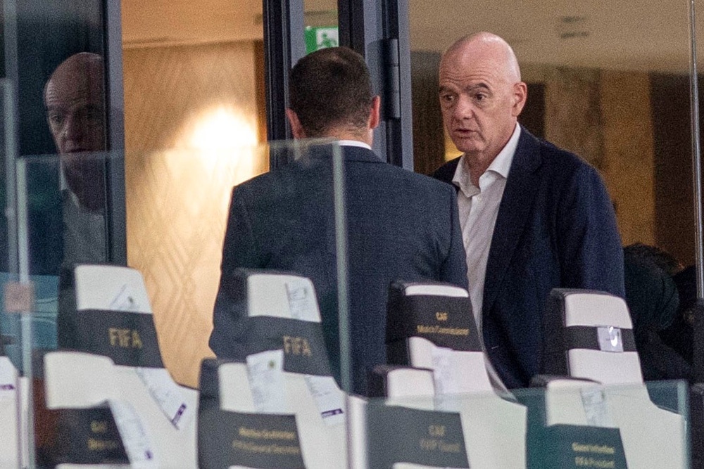 Infantino held his crisis meeting in Rabat, Morocco (AP)