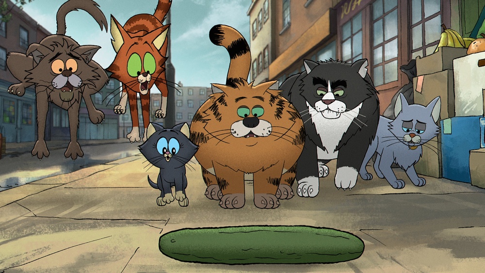 The show follows a gang of foul-mouthed street cats (Netflix)