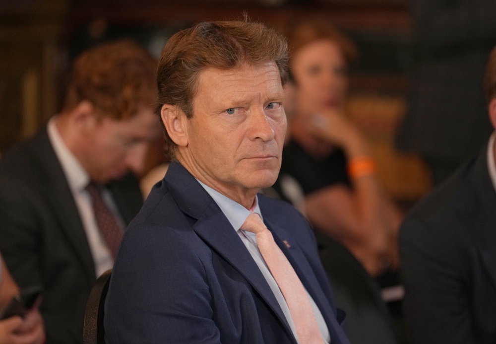 Richard Tice faced backlash for failing to directly criticise Gibbins shortly after the local elections in May (PA)