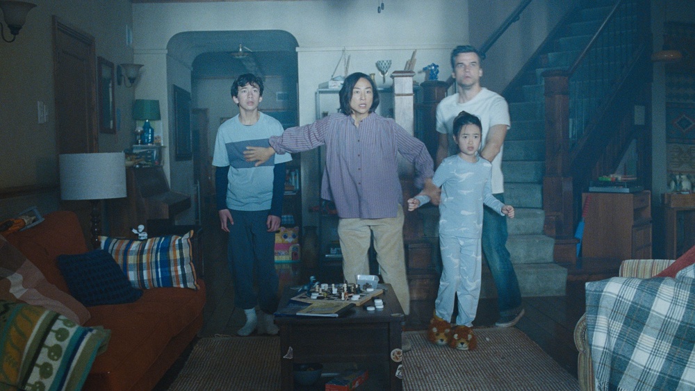 Greta Lee and Wagner Moura lead 'The Last House,' as a couple who are suddenly sealed inside their house with their two children (Courtesy Netflix)