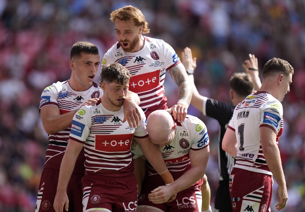 Wigan continue their pursuit of the League Leaders Shield (Andrew Matthews/PA) (PA Wire)