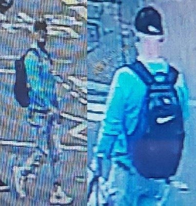 Dobbie was wearing white trainers, light blue ripped jeans, a salmon-coloured golf shirt and a light blue jumper (Police Scotland)