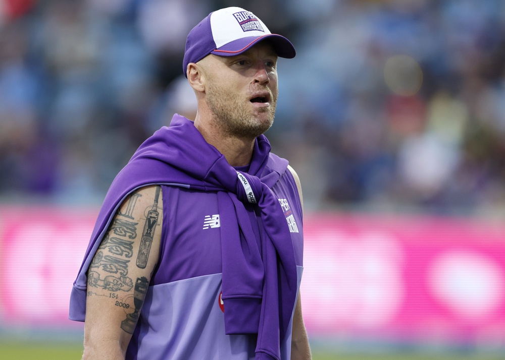 Andrew Flintoff coached the Northern Superchargers in The Hundred (Richard Sellers/PA) (PA Archive)