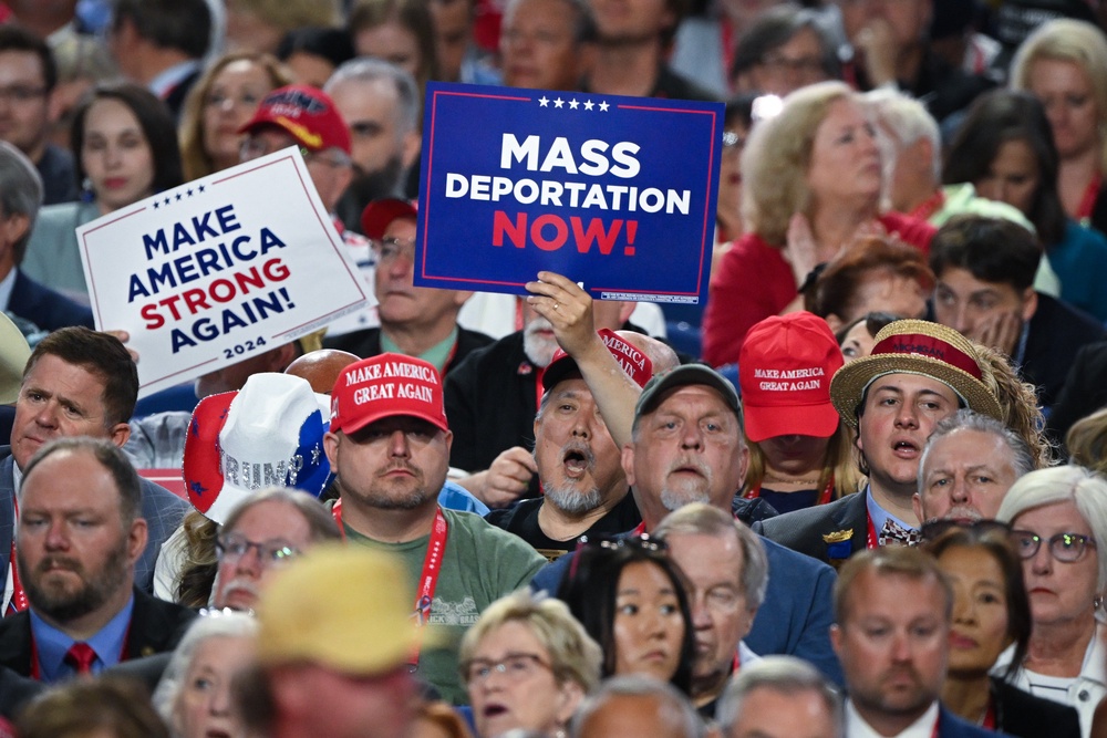 President Donald Trump campaigned for office on pledges to restrict immigration and carry out the largest mass deportation operation in US history (Getty)