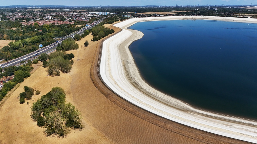 Reservoirs across the country have struggled to retain water in the heat (PA)
