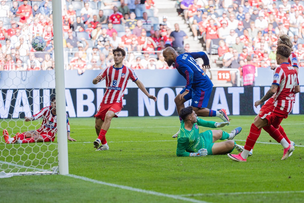 Mbeumo scored the decisive goals against Atletico (Getty)