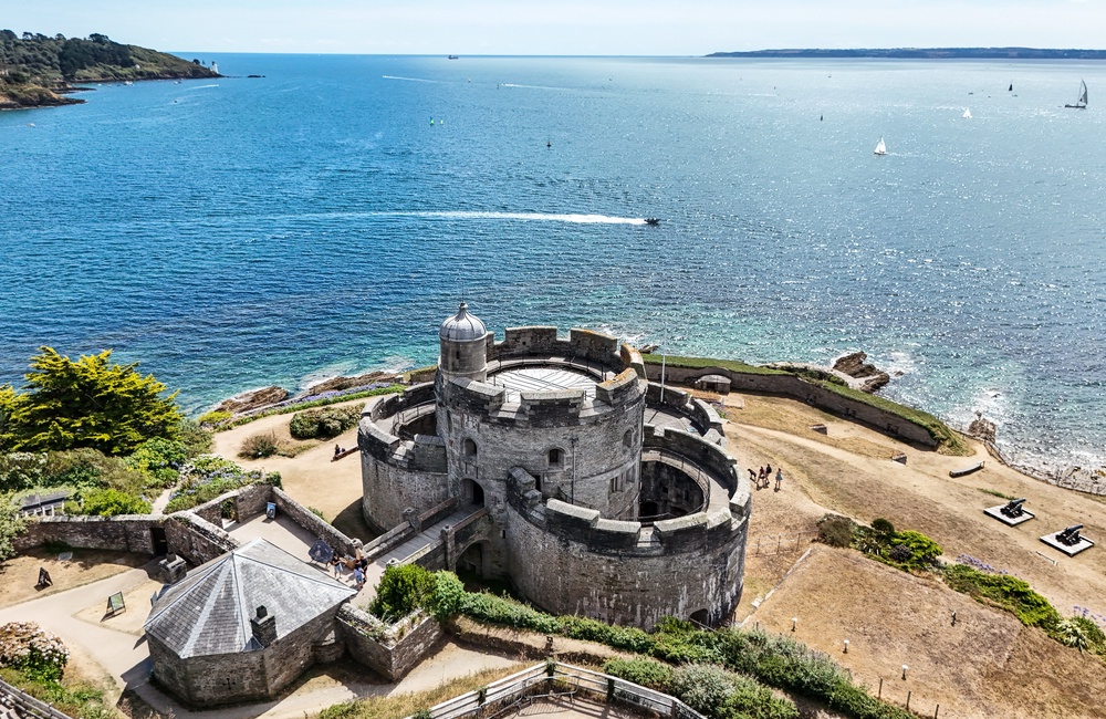 St Mawes Castle in Cornwall. The country has been hit by hot weather all summer, leading to droughts in some areas (PA)