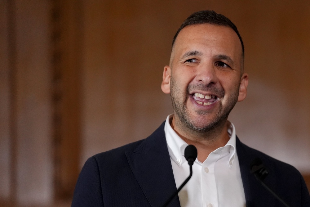 Green Party leader Zack Polanski speaking during a press conference at Church House in central London (Jonathan Brady/PA) (PA Wire)