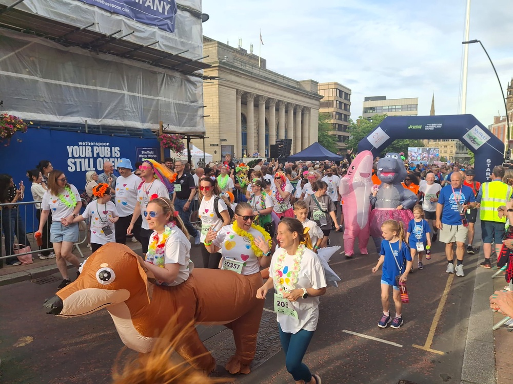 People taking part in the Donor Run (Westfield Health British Transplant Games/PA) (PA Media)