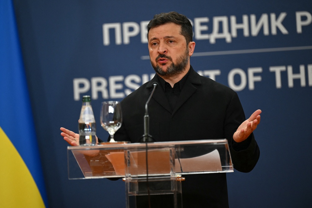 Image from: Ukraine-Russia war latest: Zelensky mocks Putin’s reliance on North Korea as 12 killed in Russian strikes