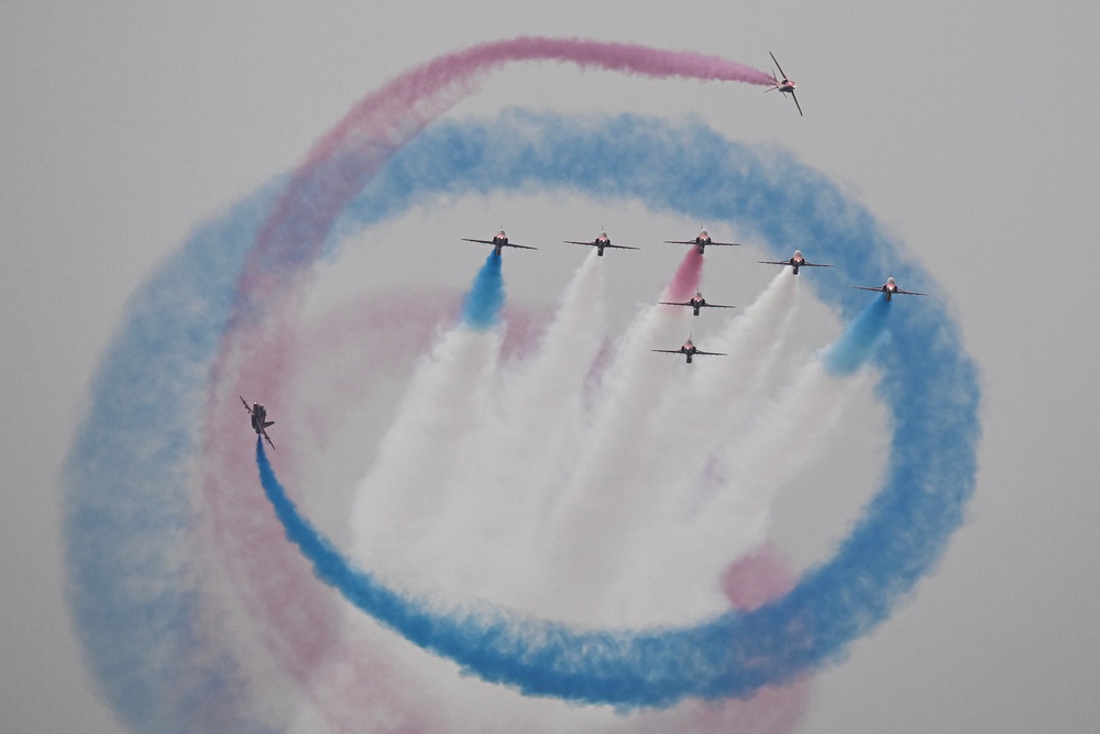 The Red Arrows are a fixture of summer air shows (AFP/Getty)