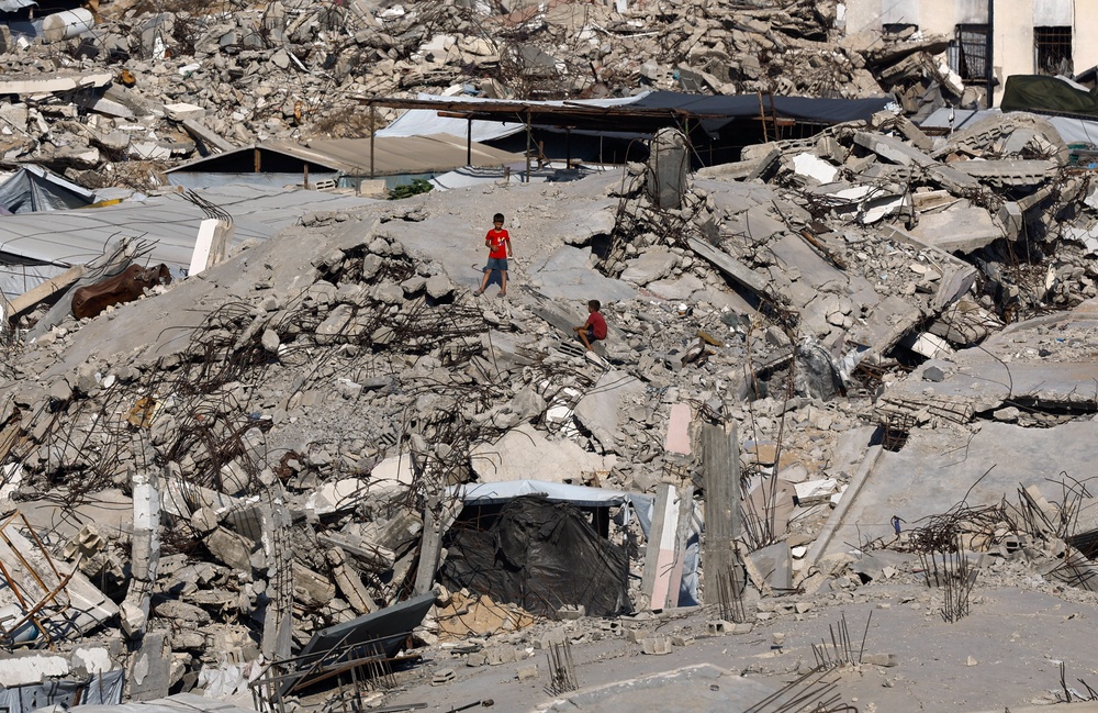 Gaza has been reduced to rubble after Israel’s relentless attacks of the strip (Reuters)