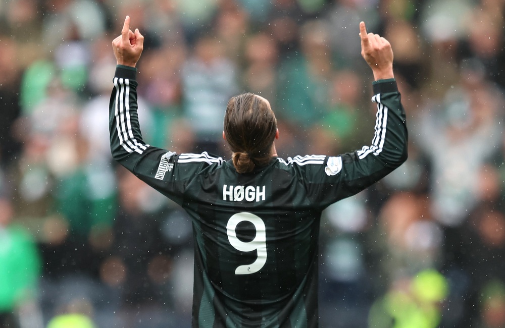 Kasper Hogh scored a first-half hat-trick against Kilmarnock (PA)