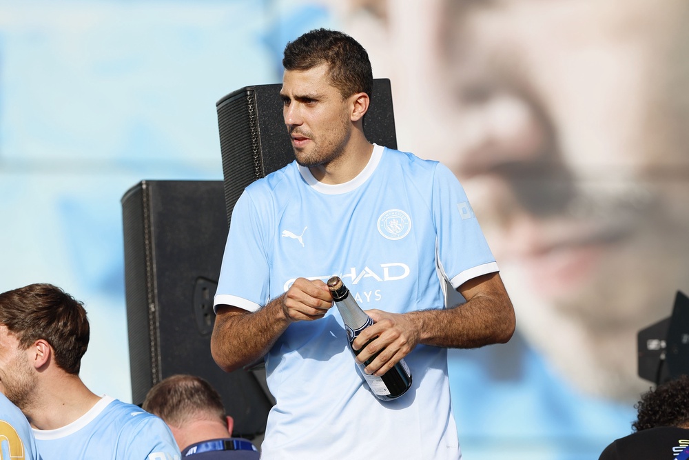 In-demand midfielder Rodri is due back with Manchester City this week, Enzo Maresca has said (Richard Sellers/PA) (PA Wire)