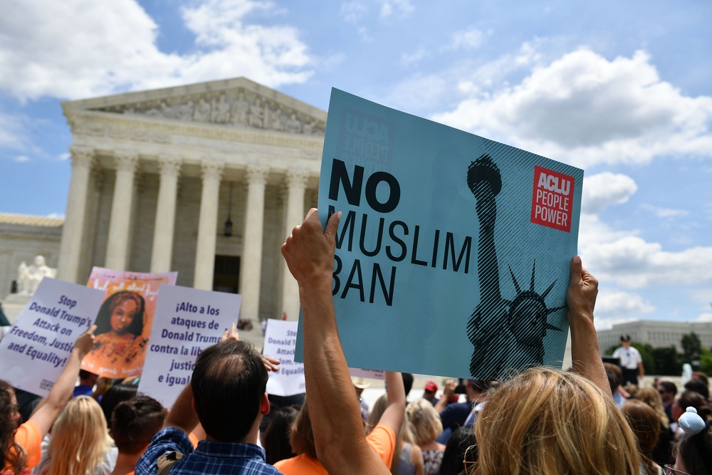 Donald Trump first rose to political prominence by fueling the racist birther conspiracy about Barack Obama, and over the course of the two Trump administrations, the Republican has attempted to ban travelers from largely Muslim-majority countries (AFP/Getty)